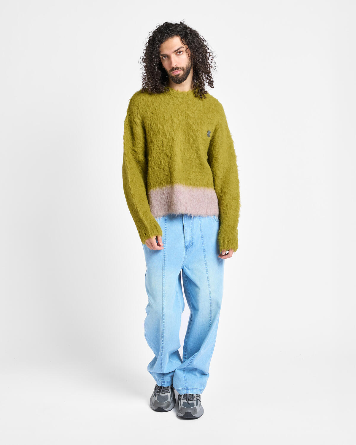 Brain Dead Super Hairy Boxy Knit Sweater | P26T10004822-lim | AFEW